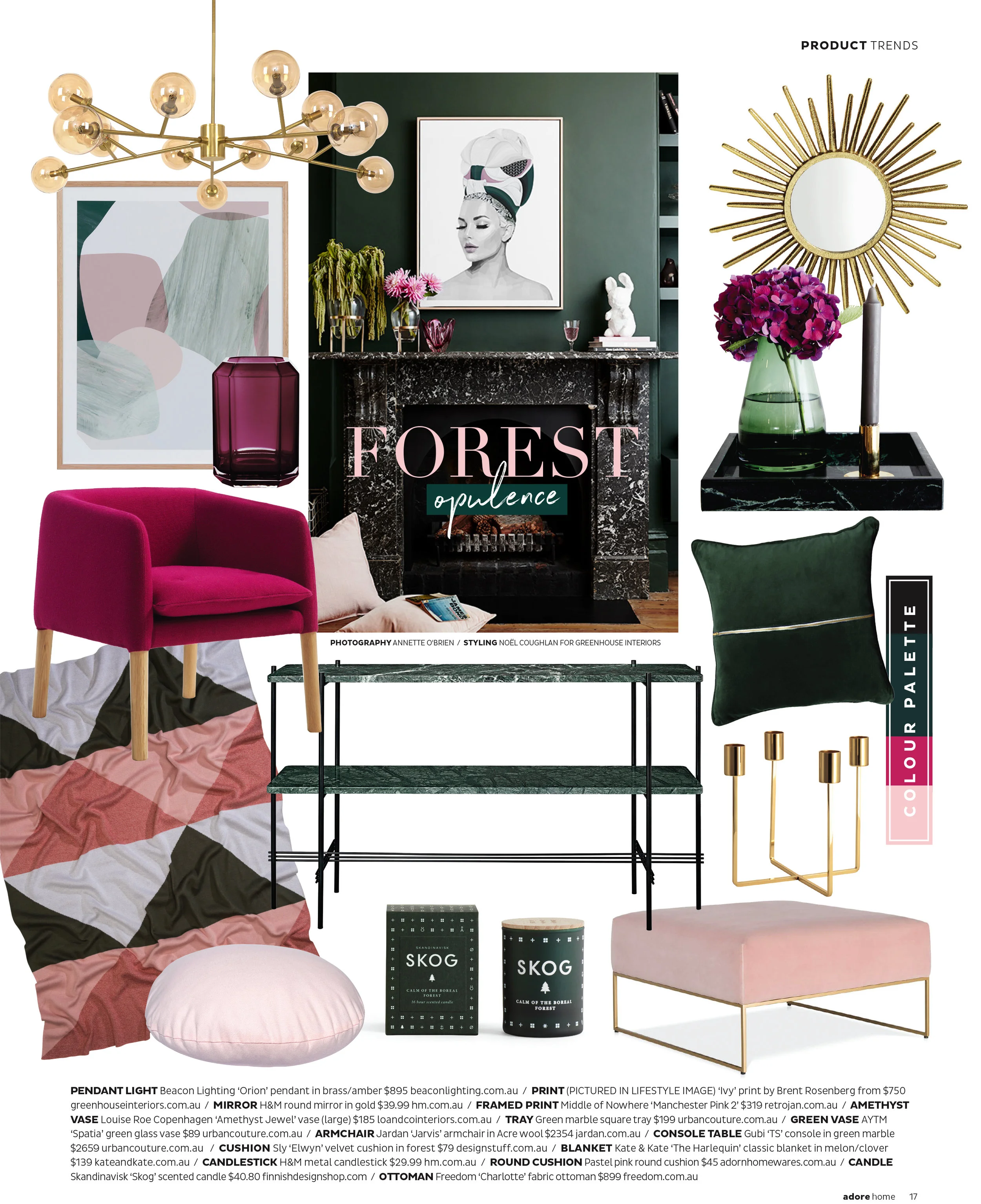 ADORE MAGAZINE- Ivy featured in the products trend section in Adore Magazines June edition.