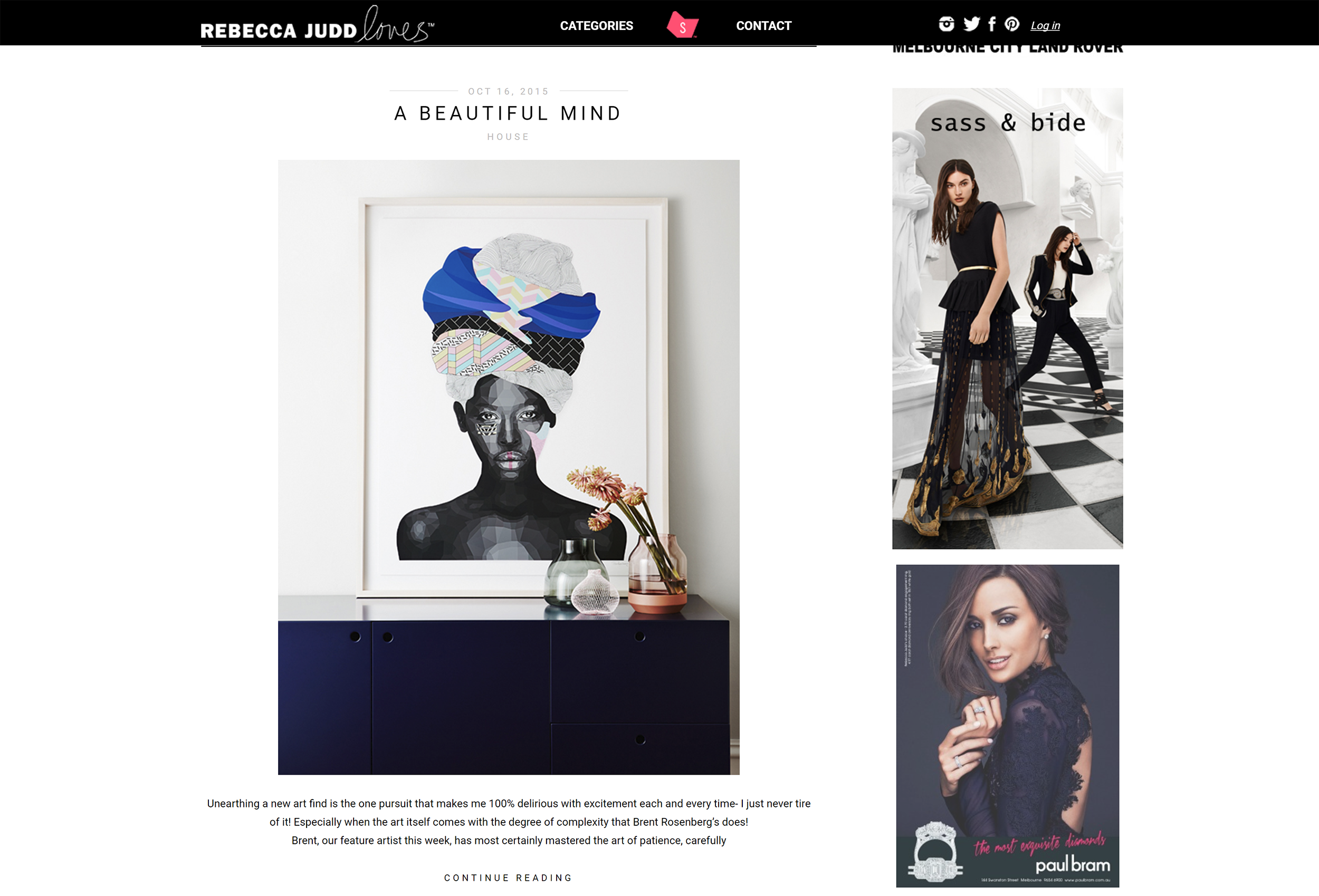 REBECCA JUDD LOVES- My first 'Miss' series was launched on Rebecca Judd Loves.