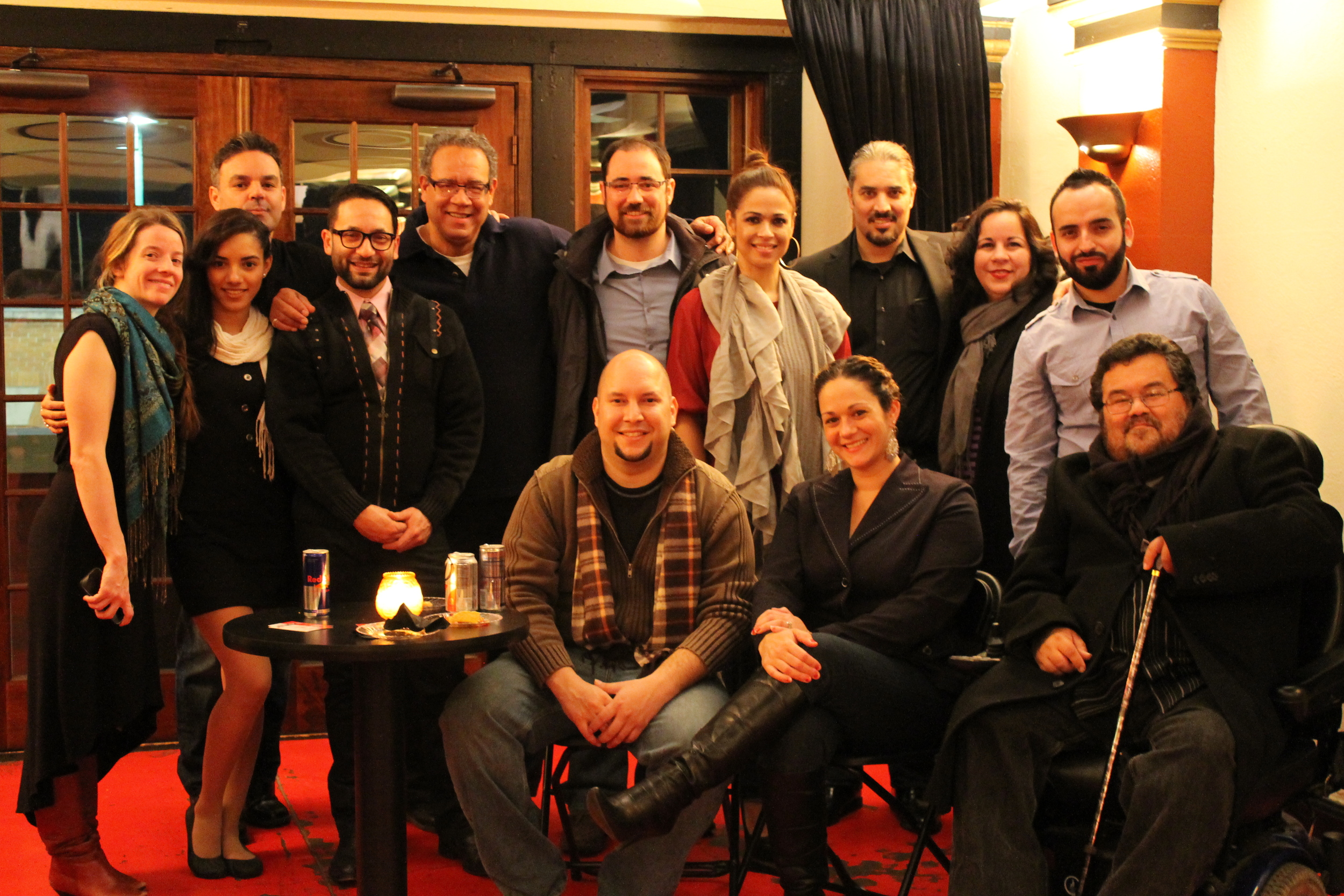 Faye with the cast of Teatro Publico de Cleveland, 2013
