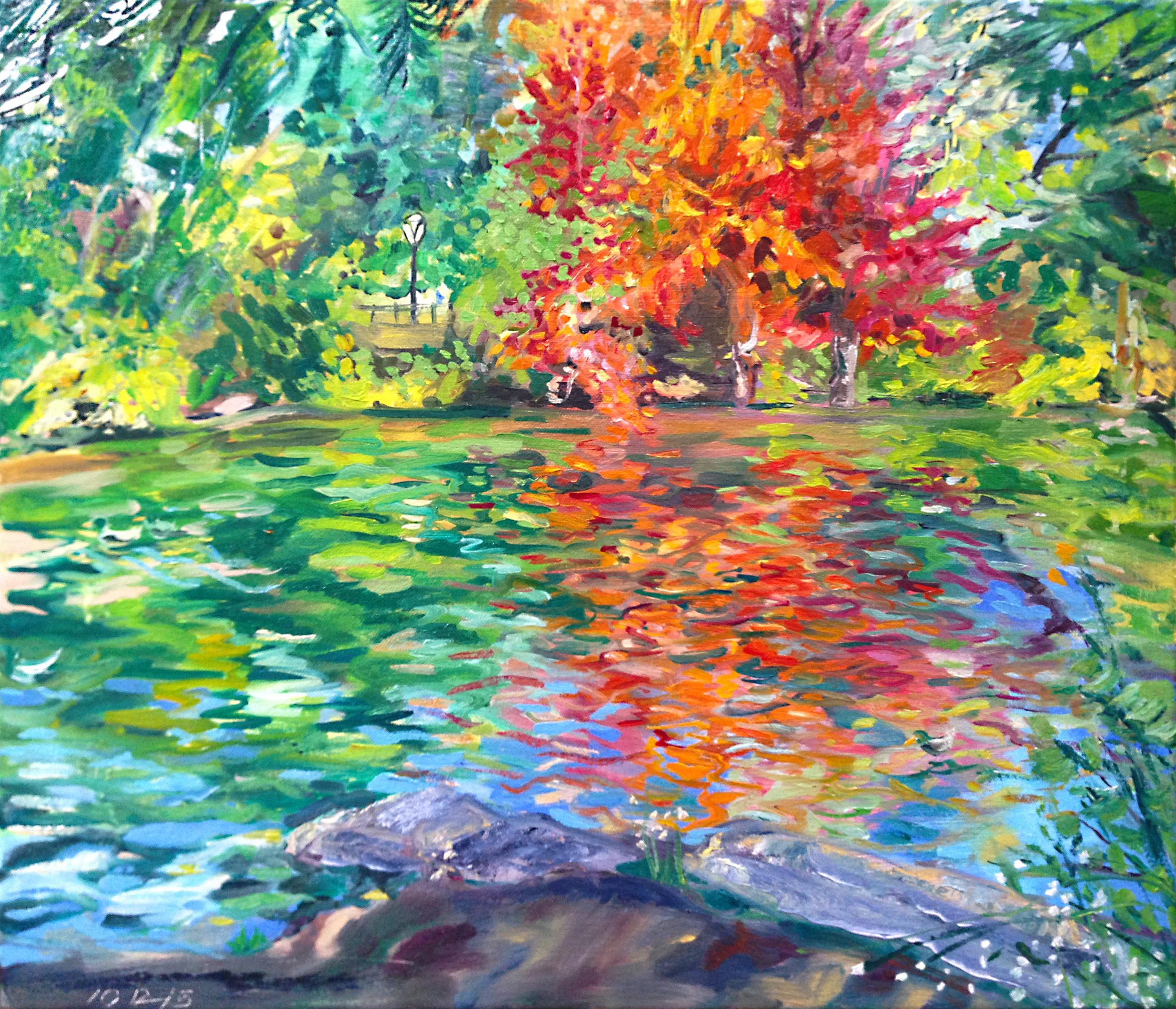 Autumn at The Pond, Central Park