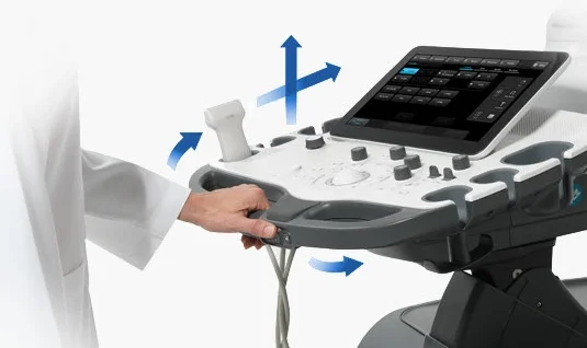 6 way adjustable control panel The RS80A's 6 way control panel optimizes the work environment to reduce repetitive stress. Upon power down the control panel returns to home position for easier mobility.