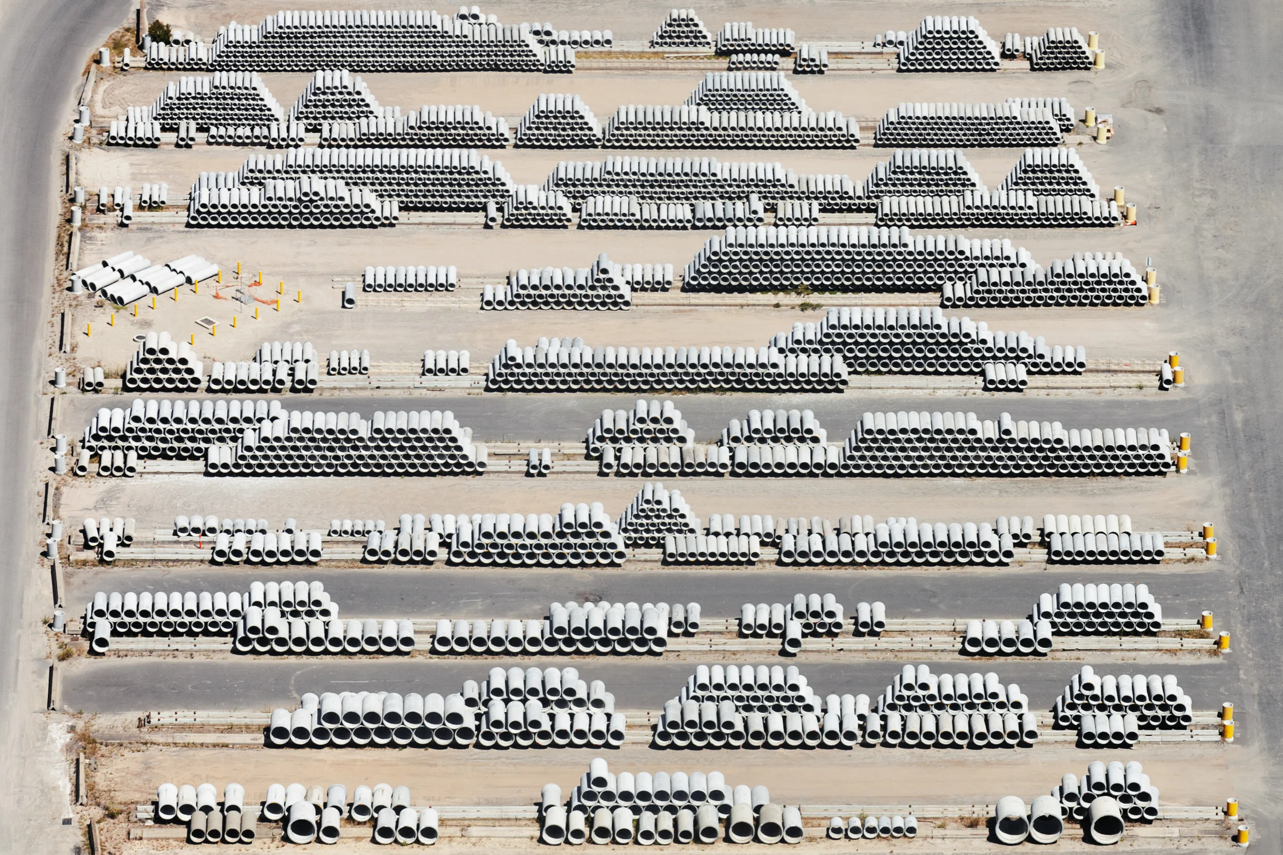 Construct (2017) Construct is a series of detailed aerial landscape photography above the suburbs of Melbourne, Australia industrial environment. You can read more about the series in full, here .