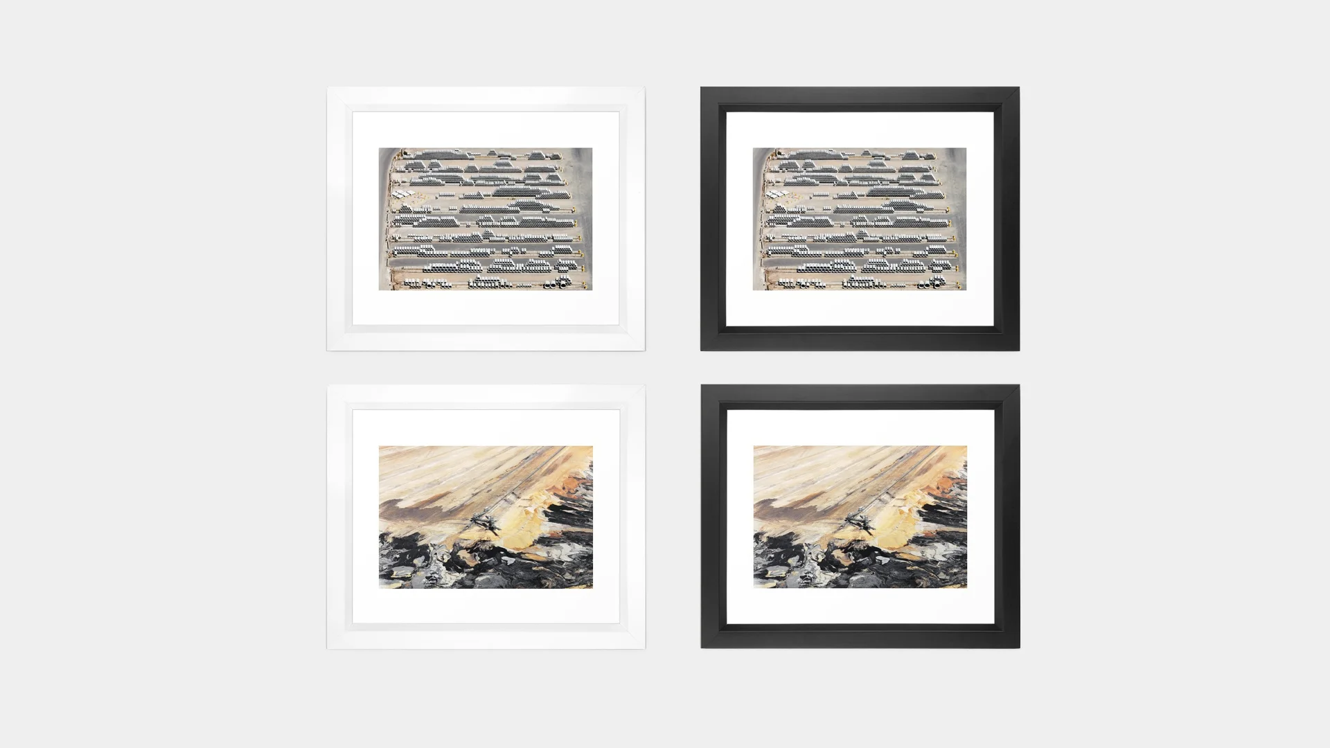 Black & White Vector Framing Options