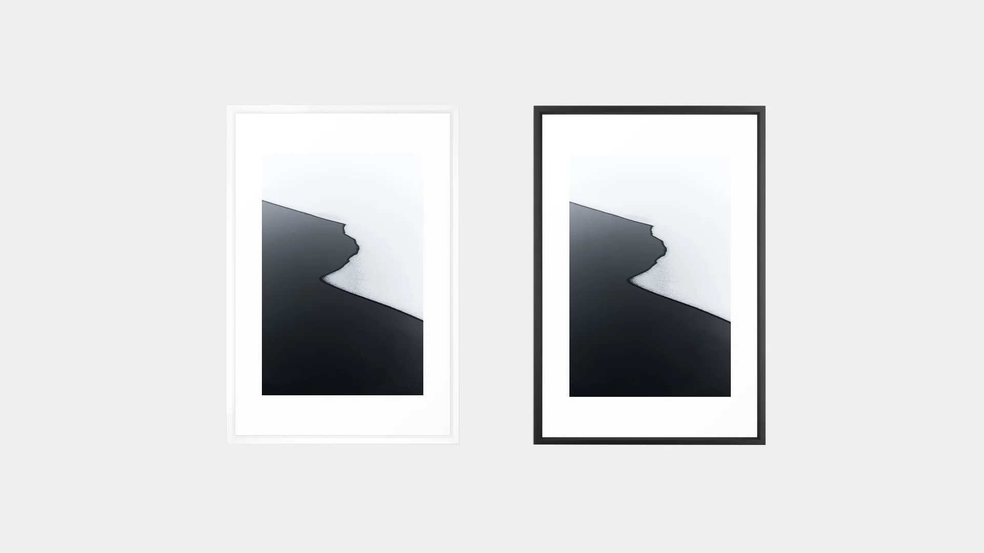 White & Back Vector Framing Options