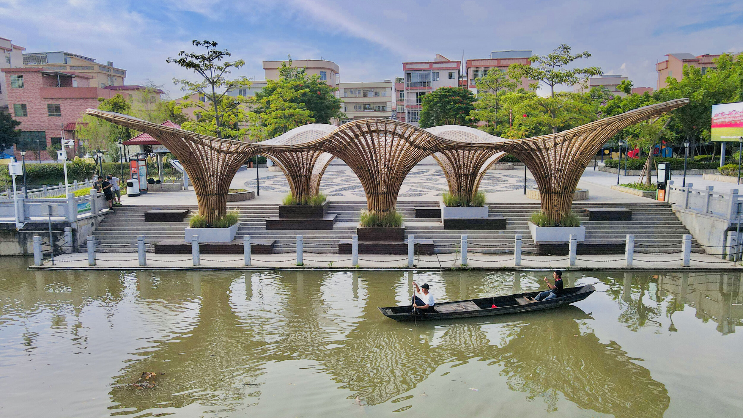 黄龙滨水竹廊 Huanglong Bamboo Structure,Foshan