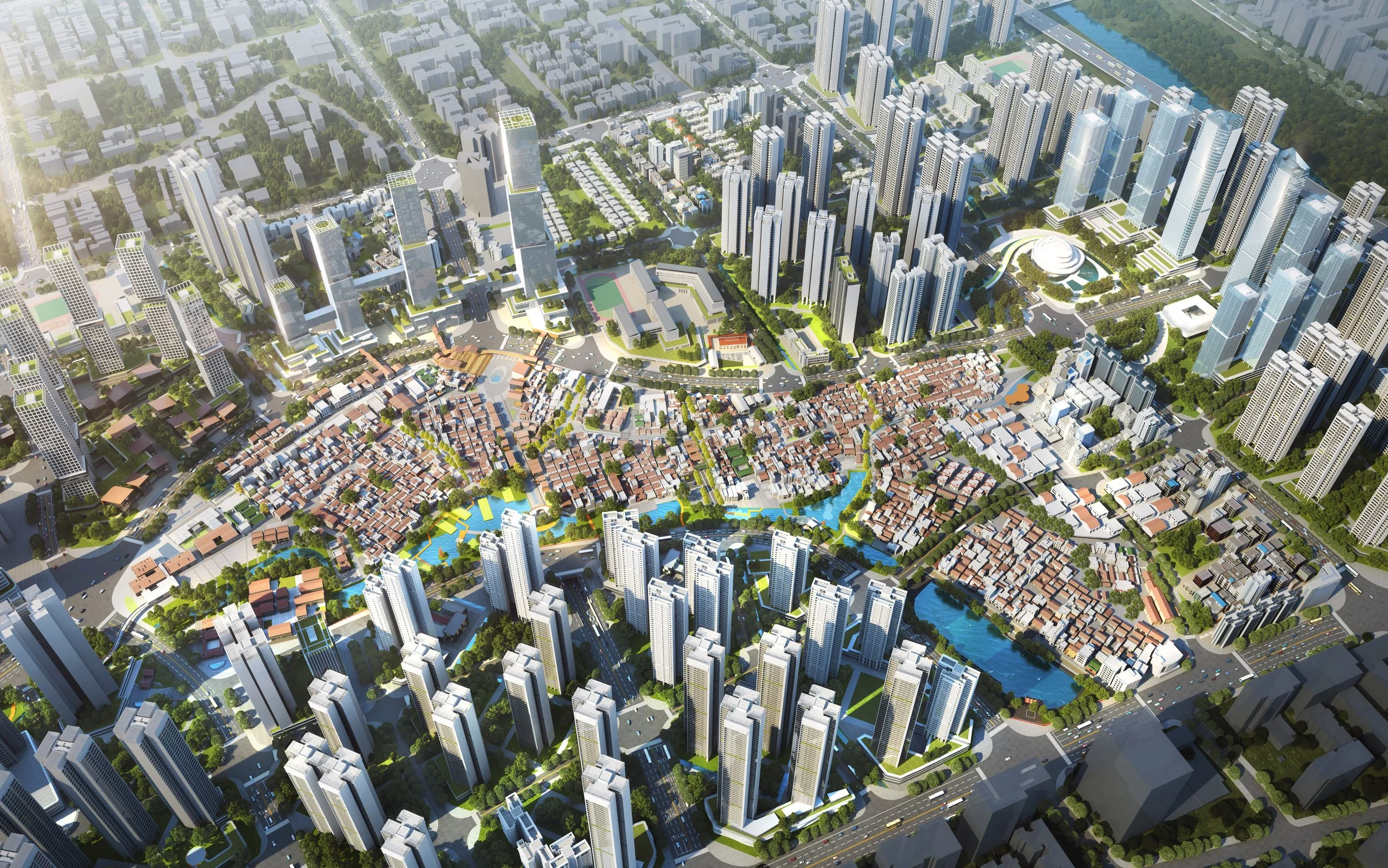 项目地址 | Location   深圳市宝安区 | Baoan District, Shenzhen  项目规模 | Scale   约3平方公里 | 3 square kilometers  设计时间 | Design time  2021.9-2021.10 