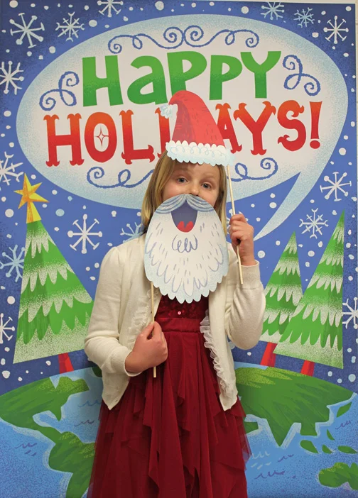 Our sweet lil gal playing the role of Santy Claus! 