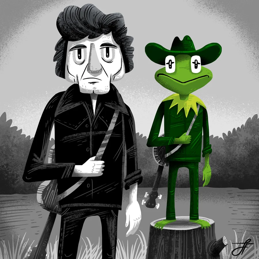 The Man in Black and Green
