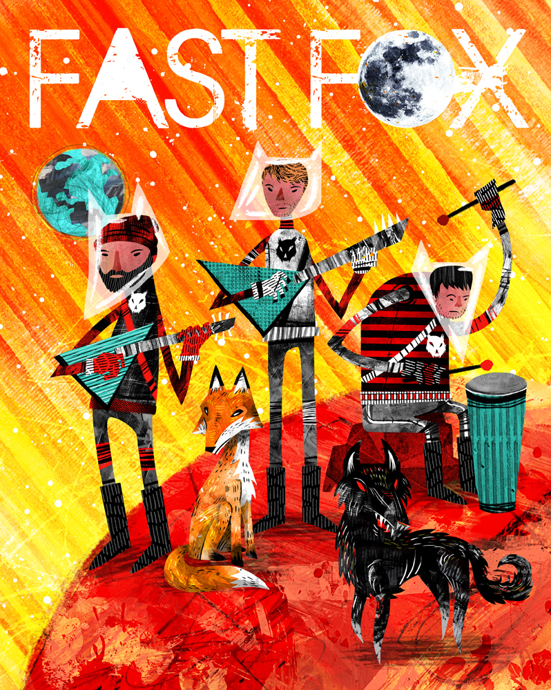  Concert poster (Fast Fox) 