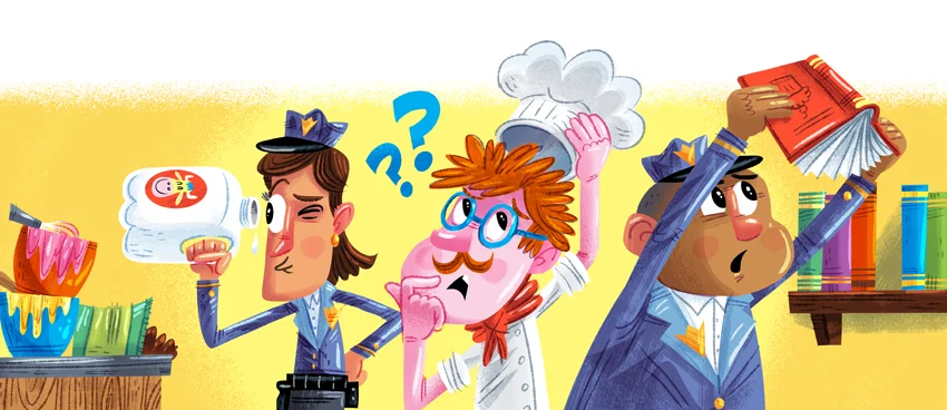 Highlights magazine - Mystery of the Mile High Cake (Sept. issue)