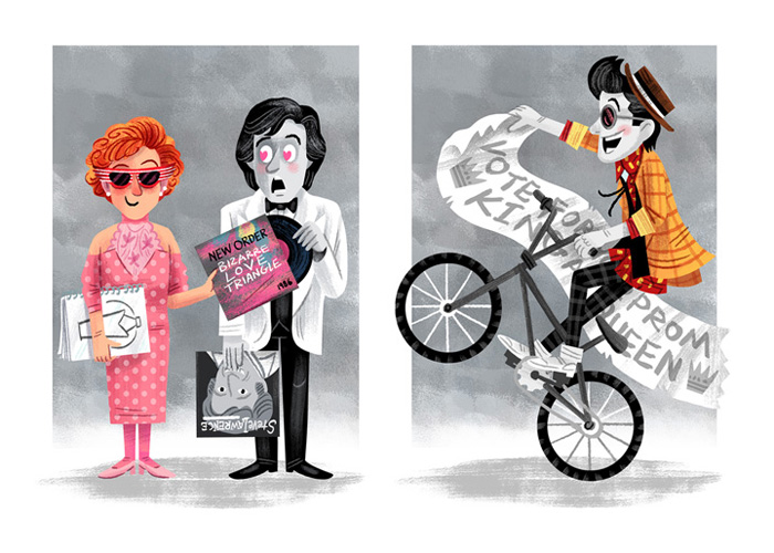  "Love for the 3rd Wheel" / Pretty In Pink Save Ferris - John Hughes show (Popzilla Gallery) 