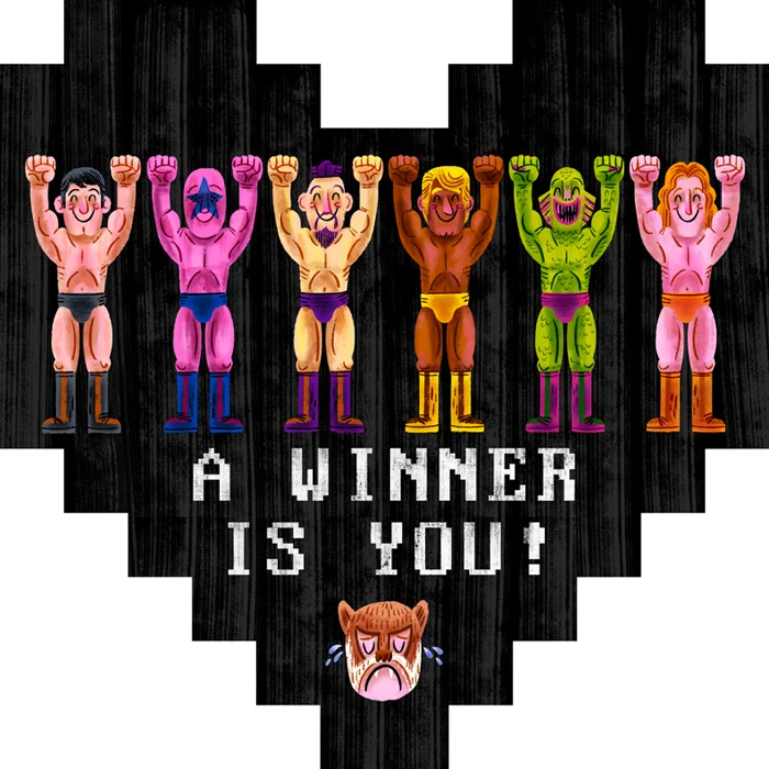 "A Winner is YOU!" Pixelhearts show (Gallery 1988)