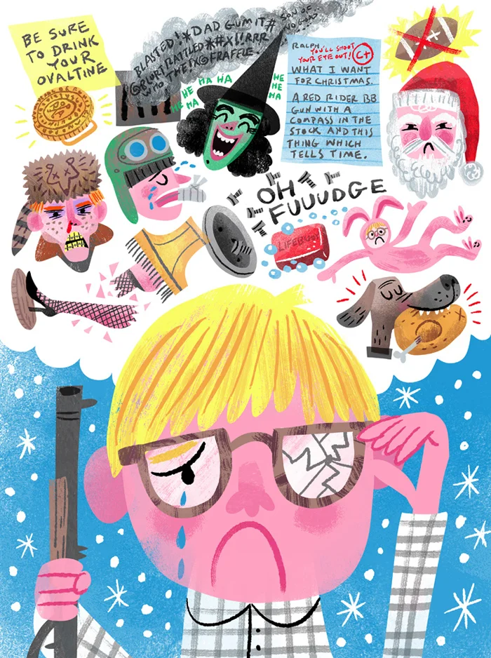 "The Worst Christmas Ever" Holly Jolly - Luke Flowers holiday art show (Briargate Barnes & Noble)