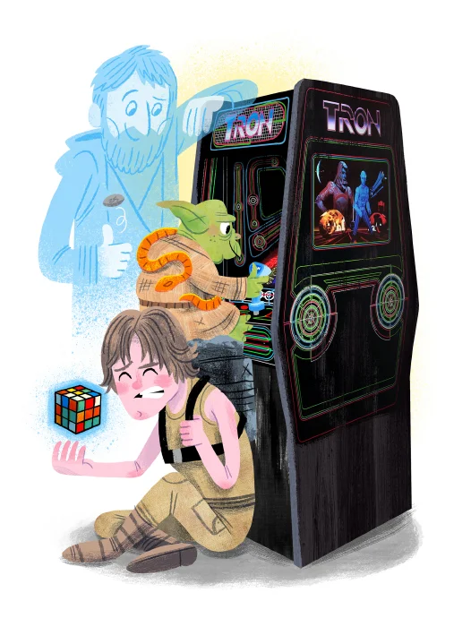 “Arcade Dayz - postcard set - Star Wars" DOWNTIME (duo show w/ Glen Brogan) (Gallery 1988)