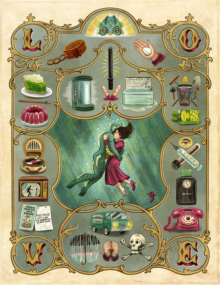 "The Degrees of Water" The Shape of Water art show (Bearded Lady / Mystic Museum)
