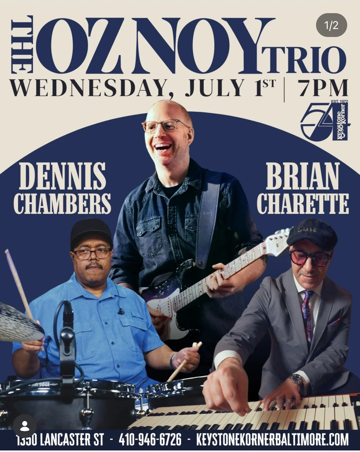 At Keystone Corner, Baltimore, w/ Oz Noy and Dennis Chambers