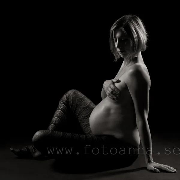gravidfotografering studio FotoAnna Trosa