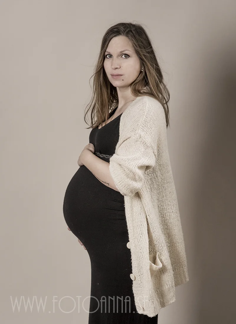 gravidfotografering studio FotoAnna Trosa