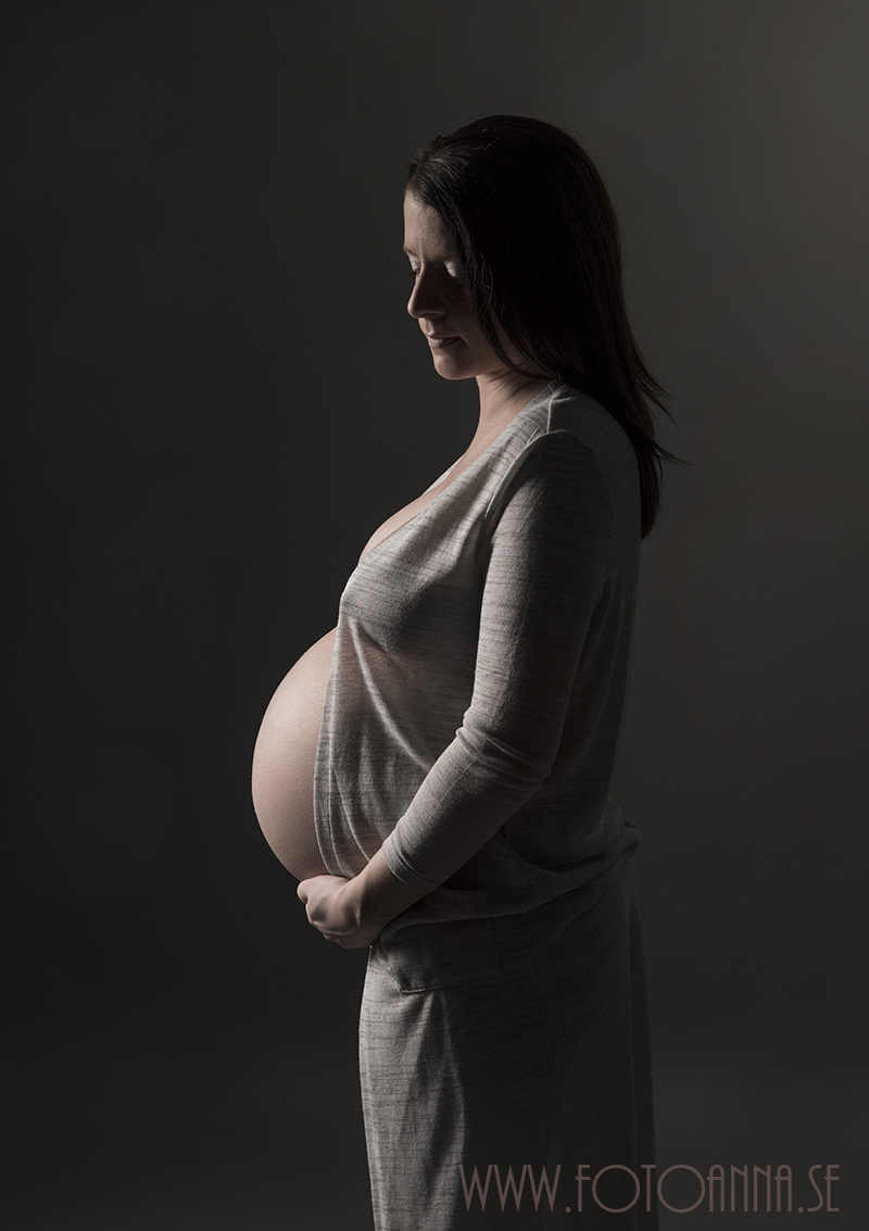 Gravidfotografering studio FotoAnna Trosa