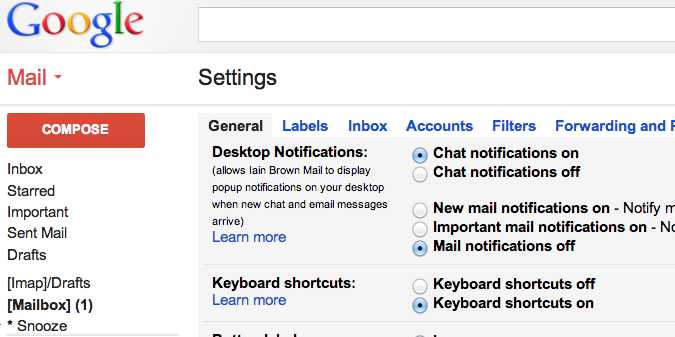 keyboard shortcuts
