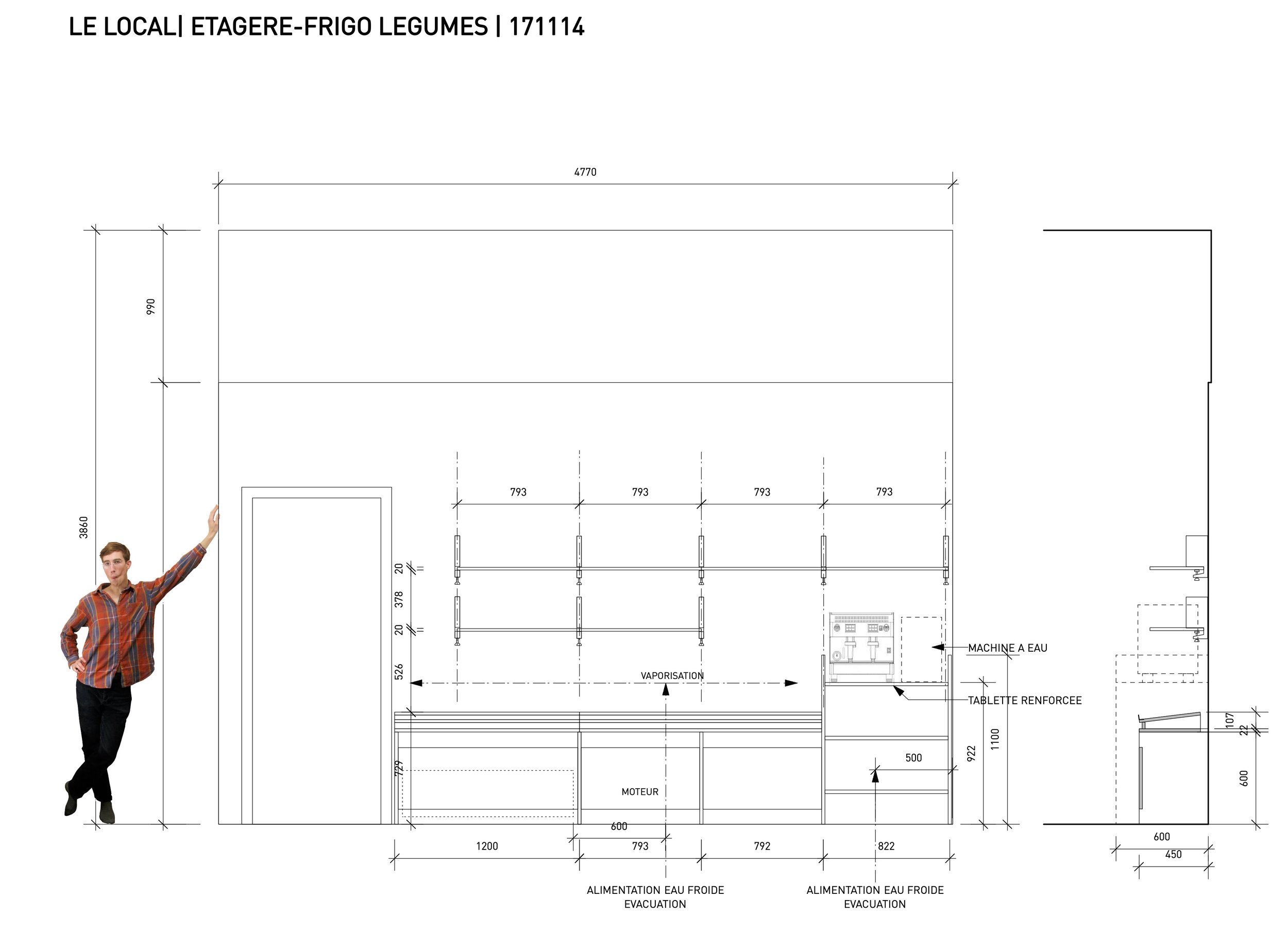 2017 | 1050 Bruxelles | aménagement du restaurant Le Local collaboration avec Elisa Perahia architecte