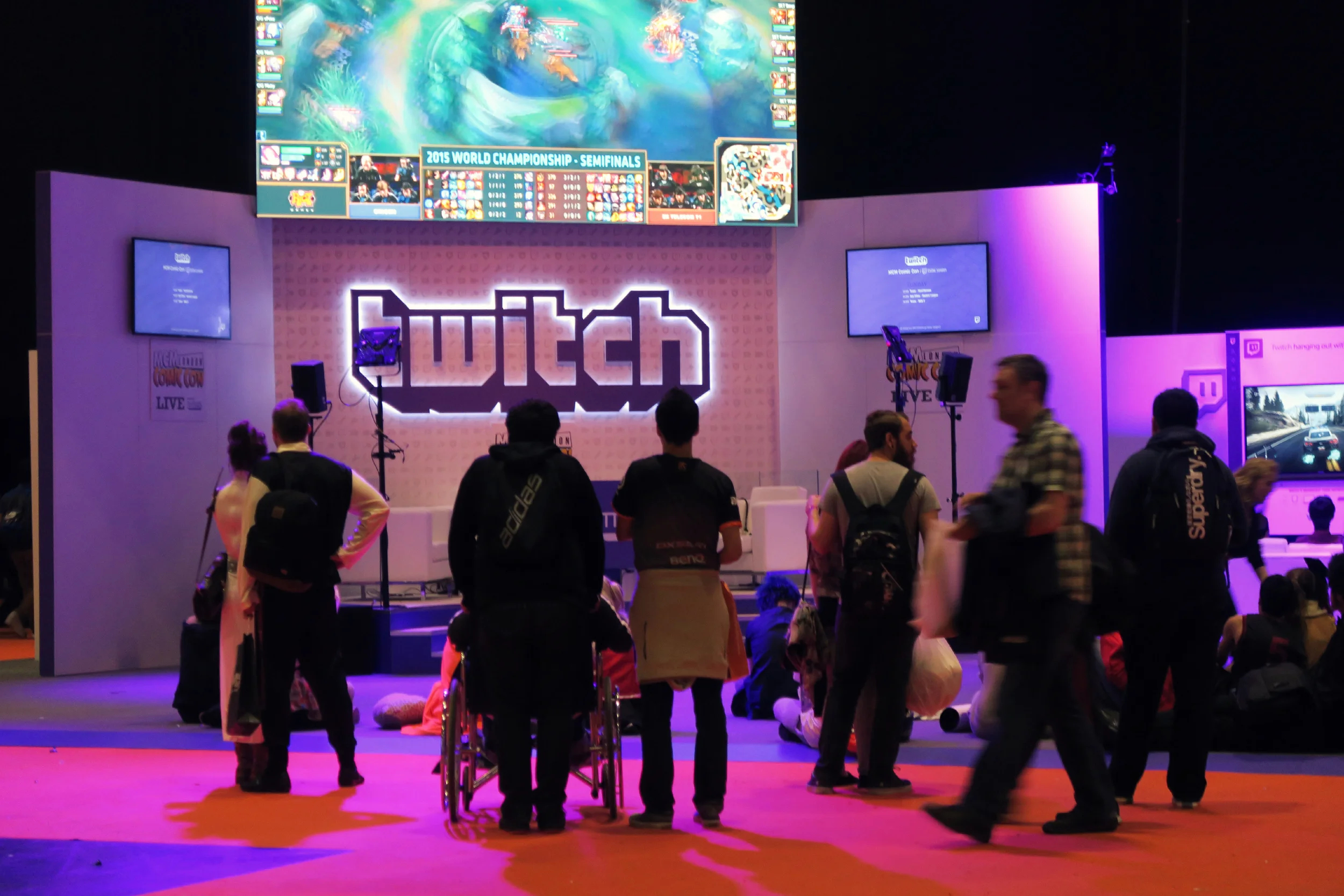Twitch-booth, just before the first stream began