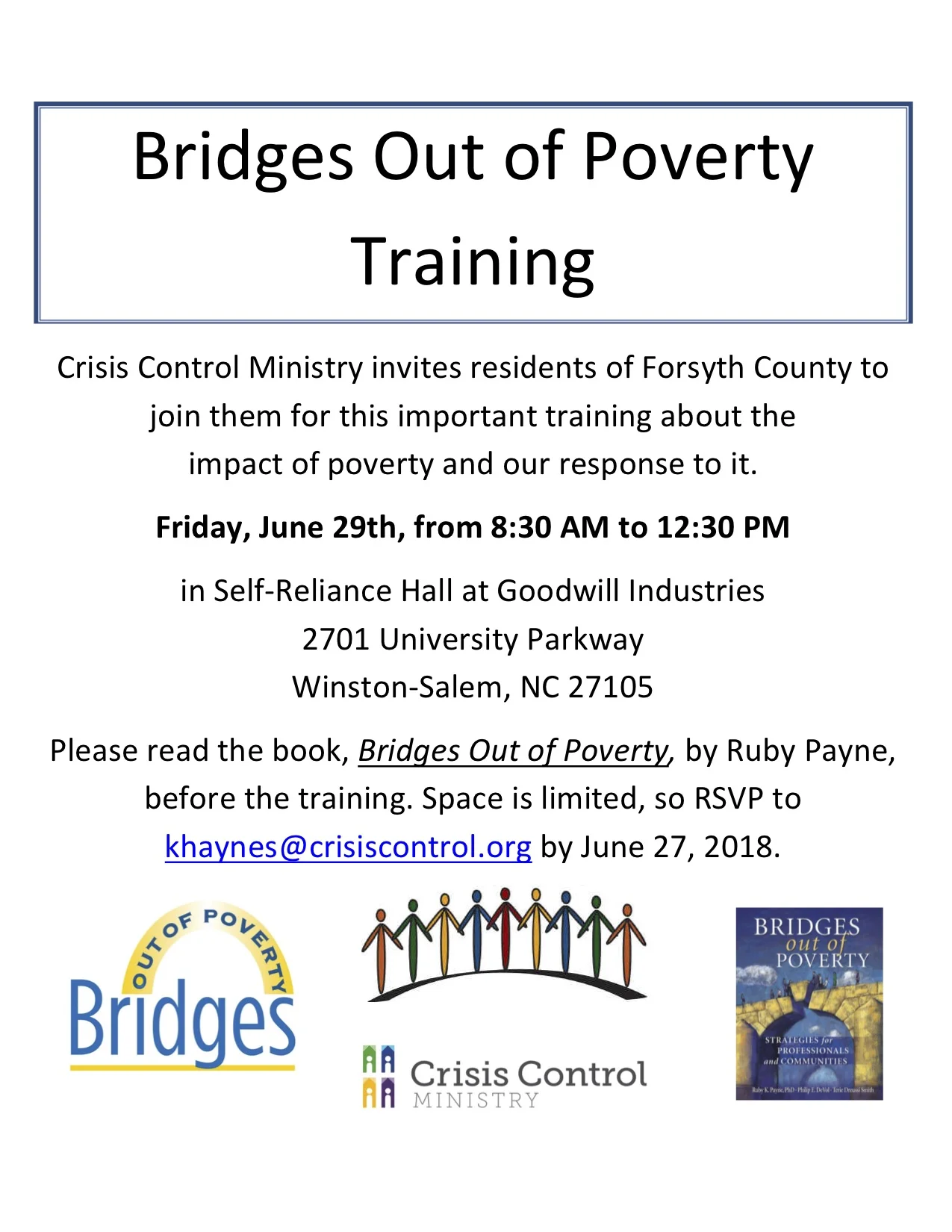Bridges training flyer for community June.jpg