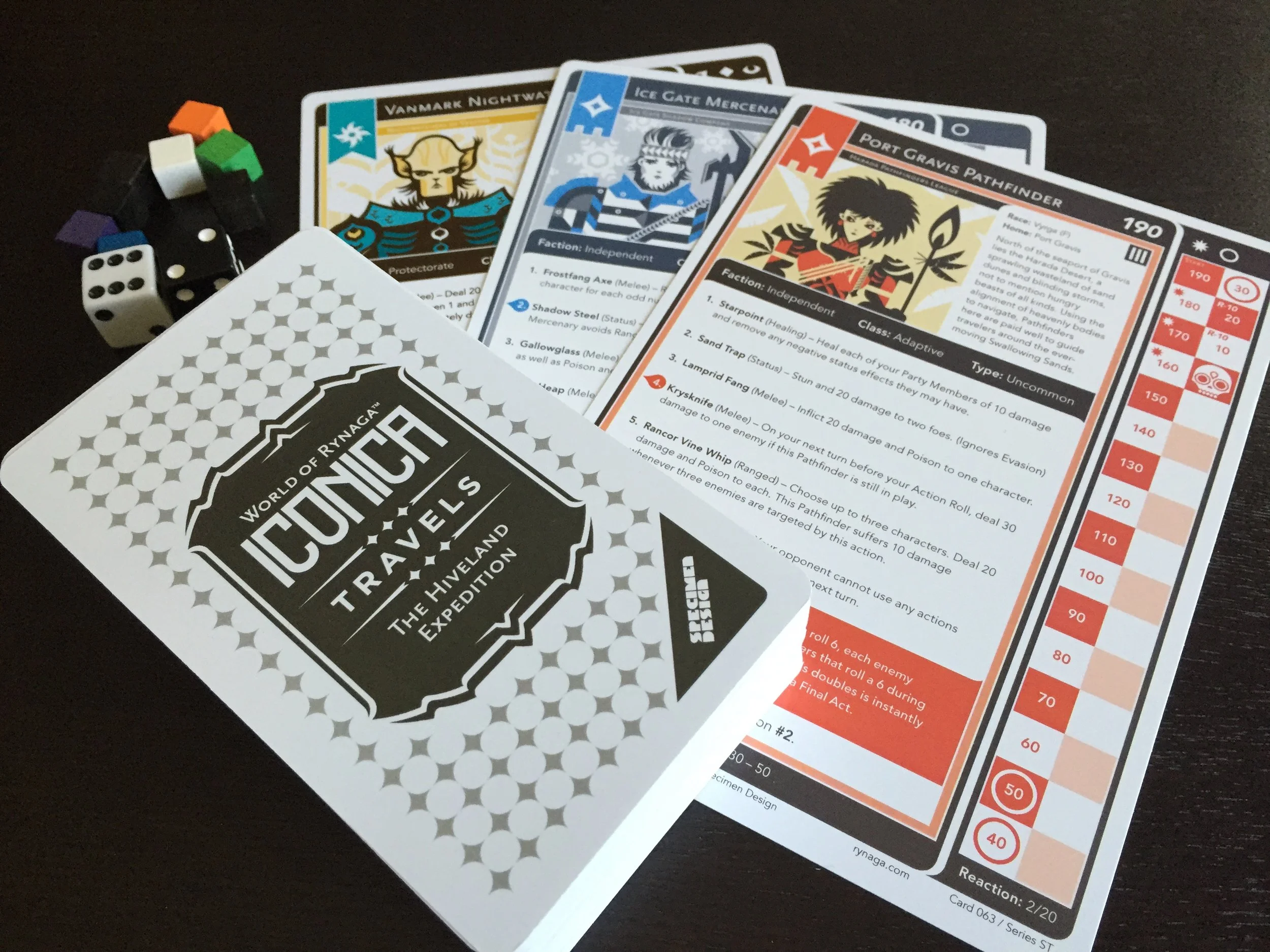 Iconica characters with Iconica Travels deck