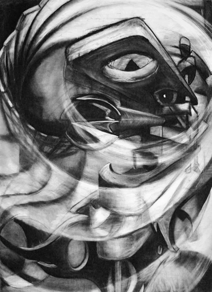 Obsession I - 60 x 48 - Charcoal on Paper