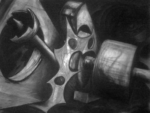 Obsession II - 48 x 60 - Charcoal on Paper