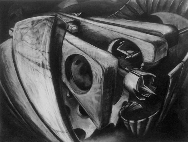 obsession III - 48 x 60 - Charcoal on Paper