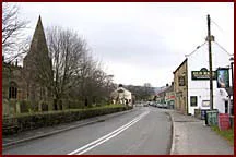 Turn right coming from Hathersage
