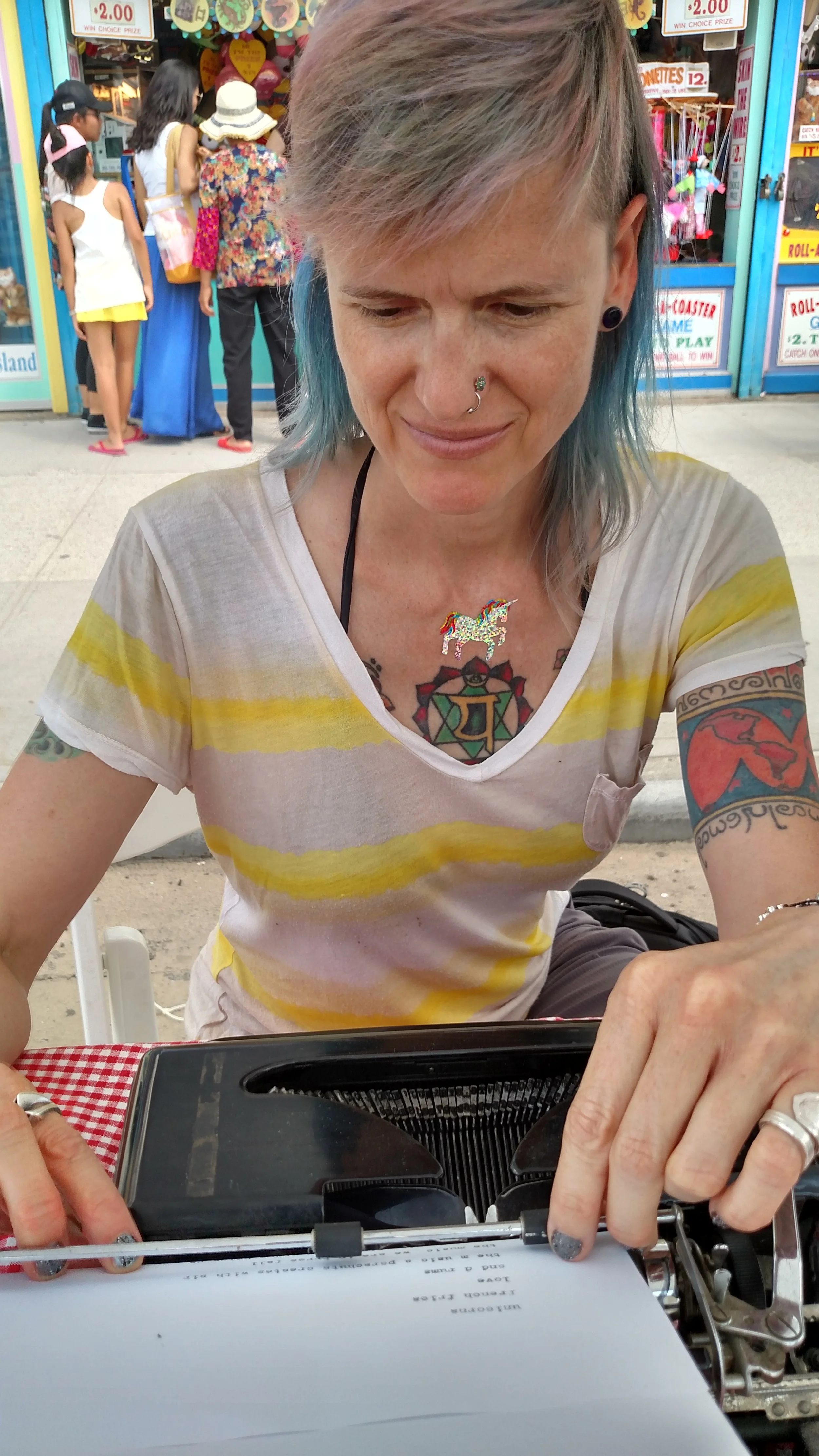 Robin Pickering typing poem.jpg