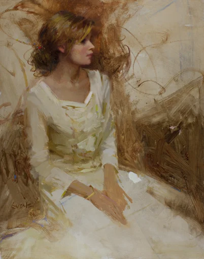 "SAMANTHA" sold 14" x 11" oil 2012