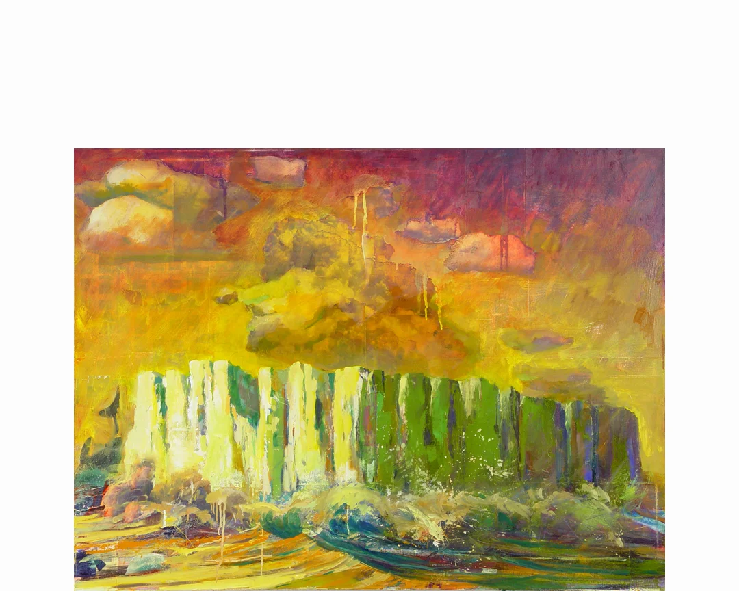 Iceberg #5 2014, oil on canvas, 30" x 40"