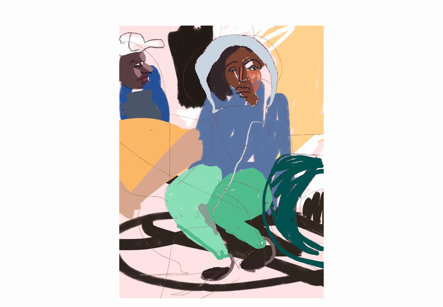 Woman in a winter coat 2016, Digital Print, 40" x 30" edition of 6