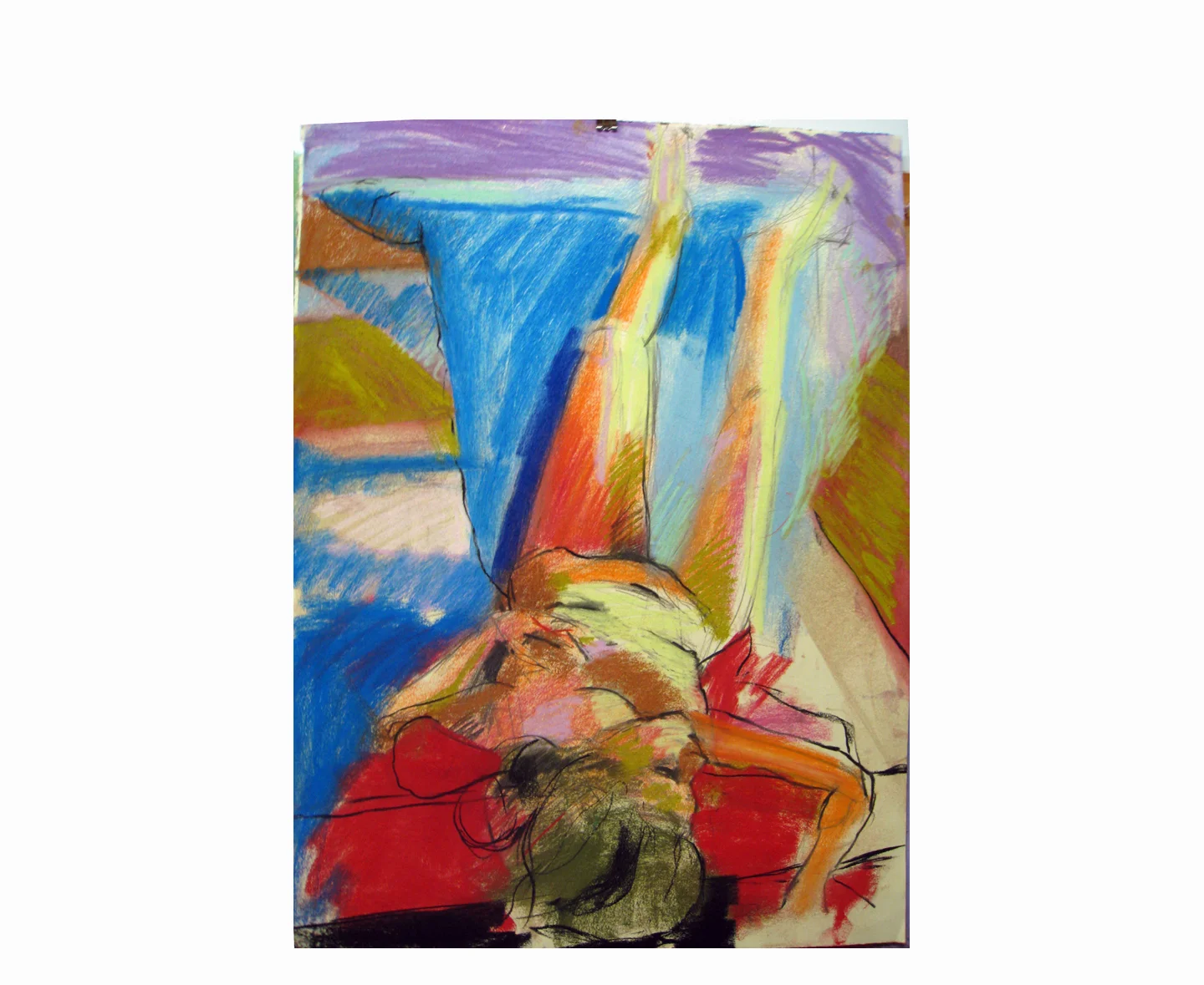 Shanna 2010, pastel on paper, 40" x 30"