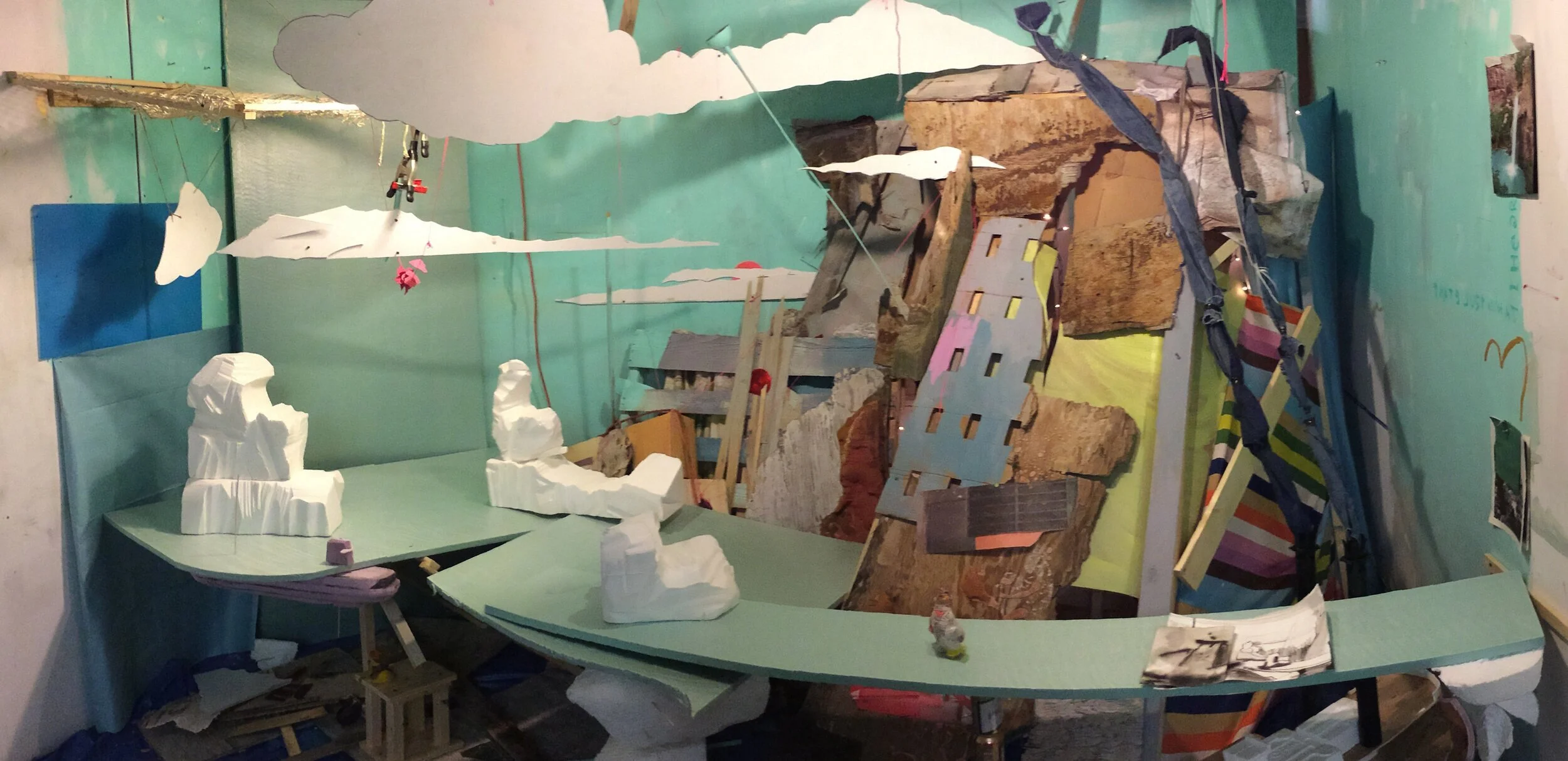 Fitzcarraldo’s Mountaintop 2014, Dimensions Variable, Mixed Media