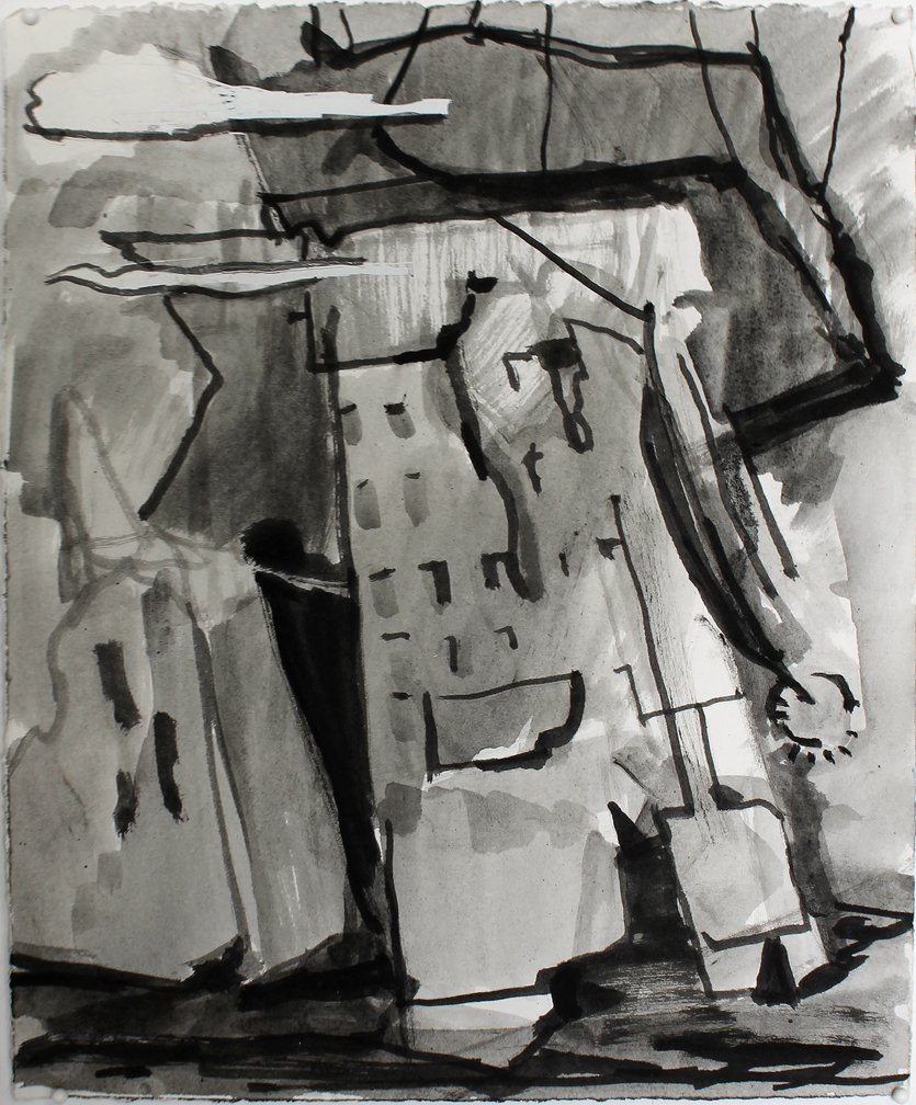    Fitzcarraldo, 11   x 8, ink on paper, 2014 