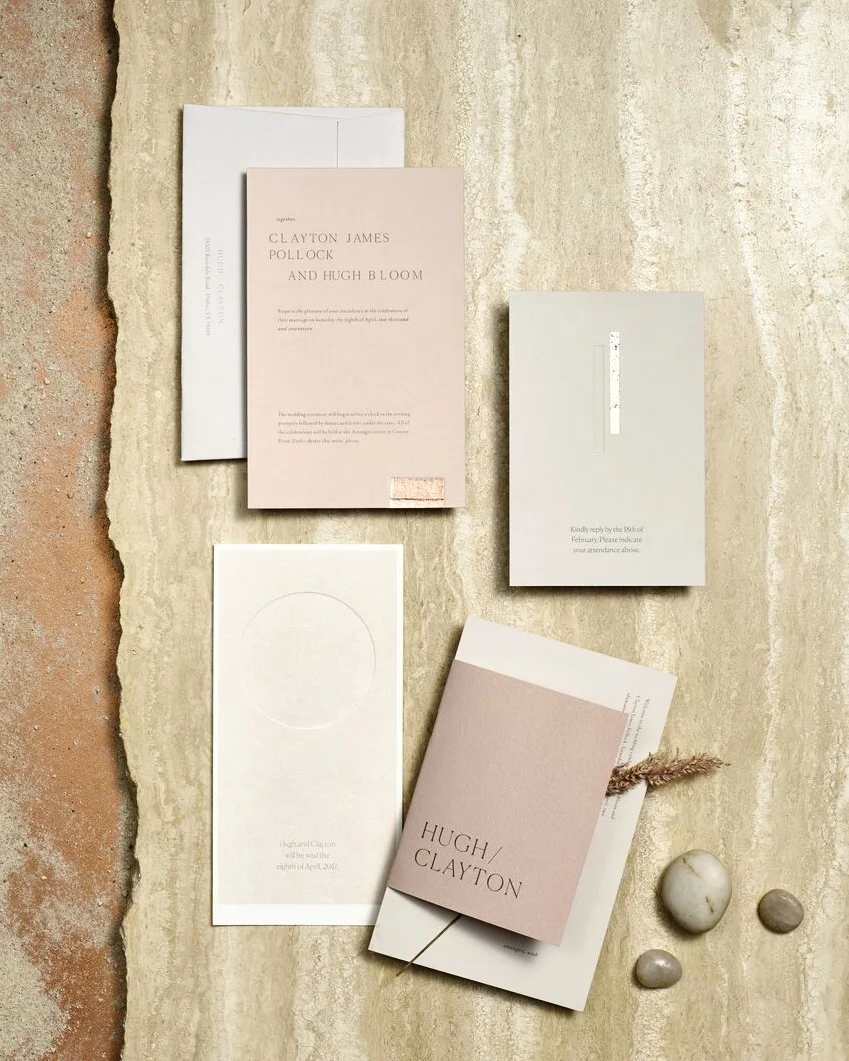 photograph by Aaron Cameron Muntz stationery suite by Kaela Rawson