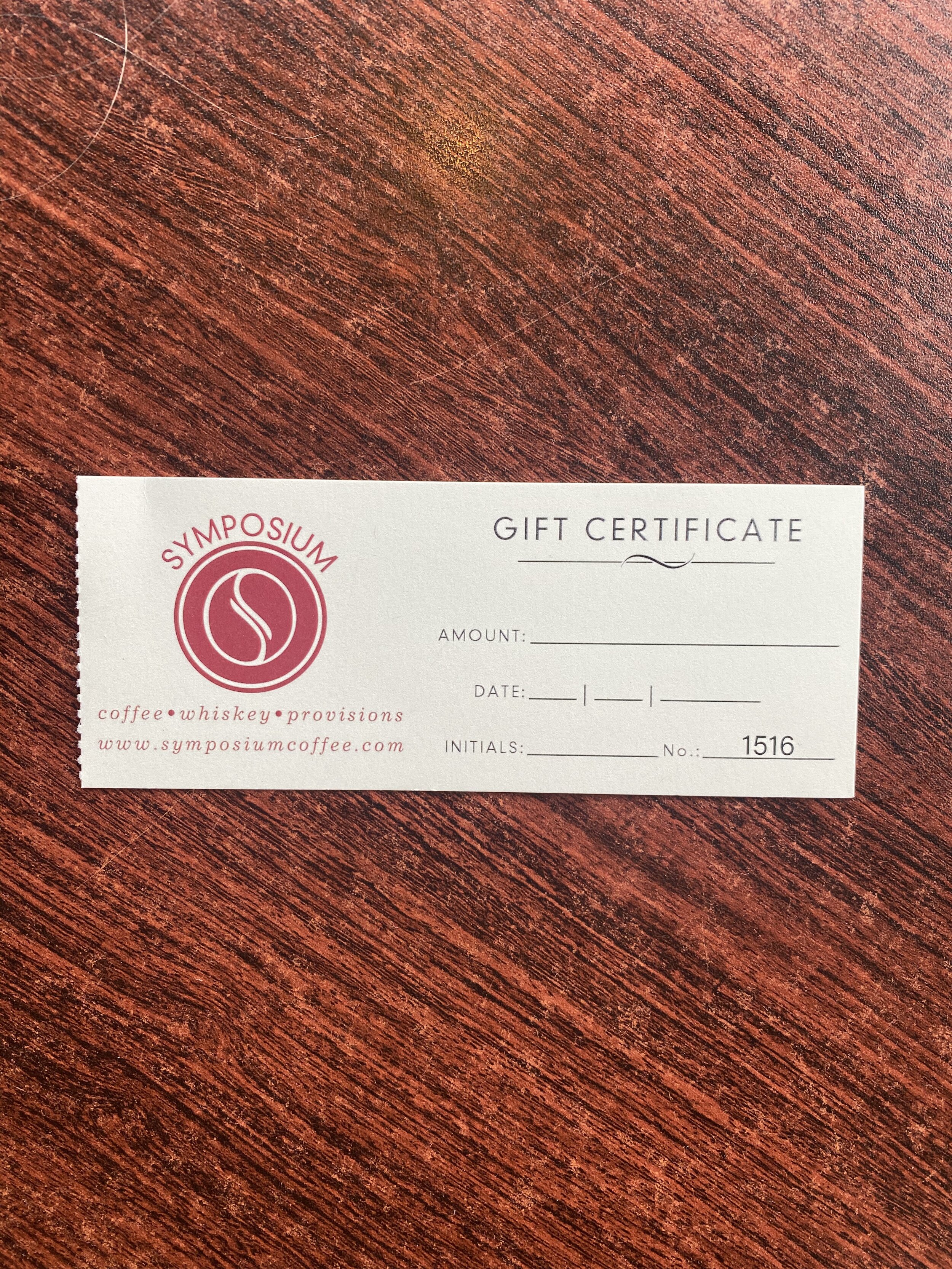 Gift Certificate