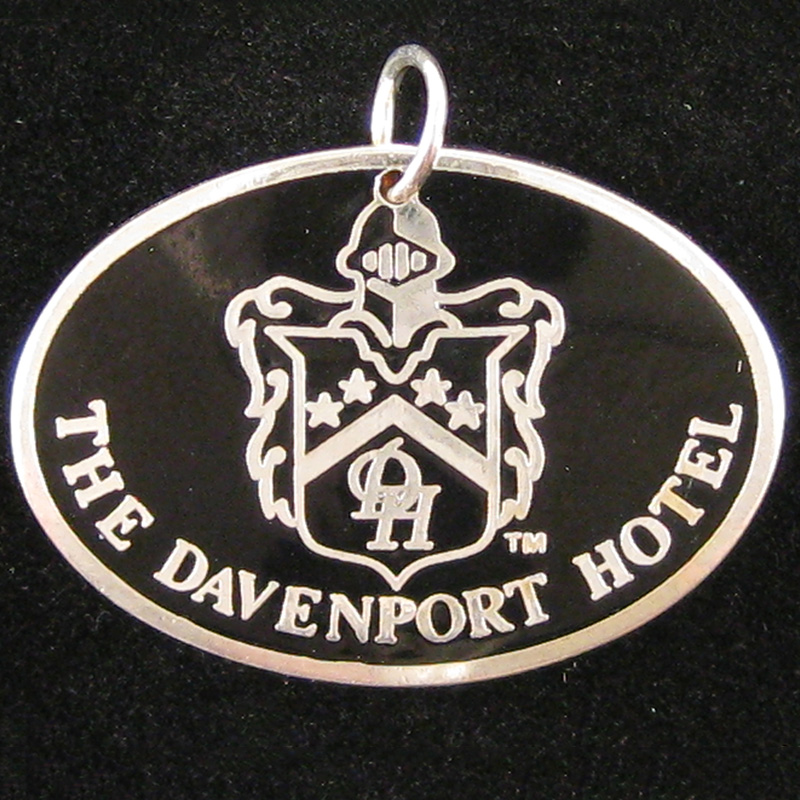 Davenport Hotel - Front Pendant - Silver
