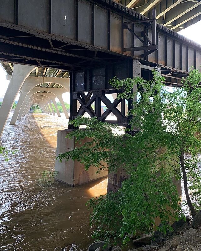 The river is still close. Be safe when you go see her. #jamesriver #highwater #bridges #naturenurtures