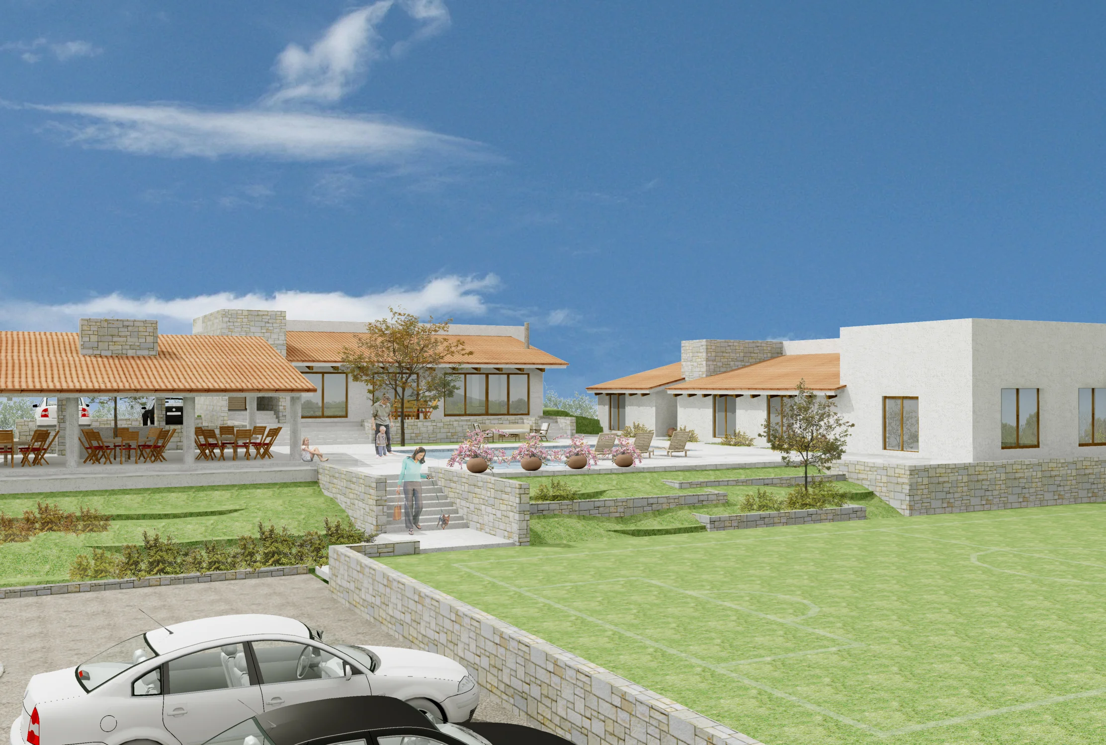   Ubicación: &nbsp; San Antonio de los Guzmanes, Allende, N.L.    Área del Terreno:&nbsp;  1400m2    Área de Construcción:&nbsp;  630m2    Etapa de Proyecto:   Proyecto &nbsp; Terminado en 2009    Colaborador:   Roldán Lozano     