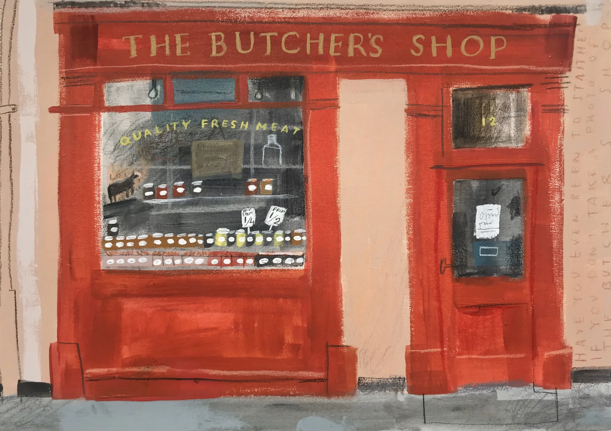 The Butchers Shop . Robin Hoods Bay