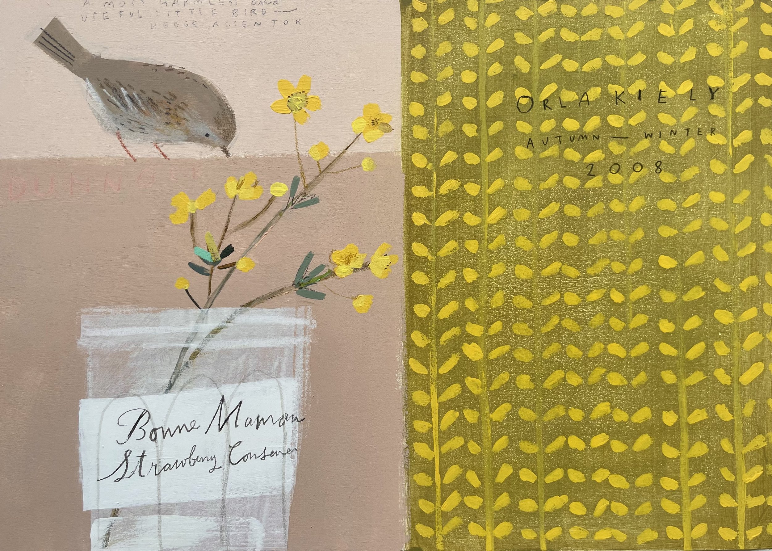 Dunnock with Buttercup.2.JPG