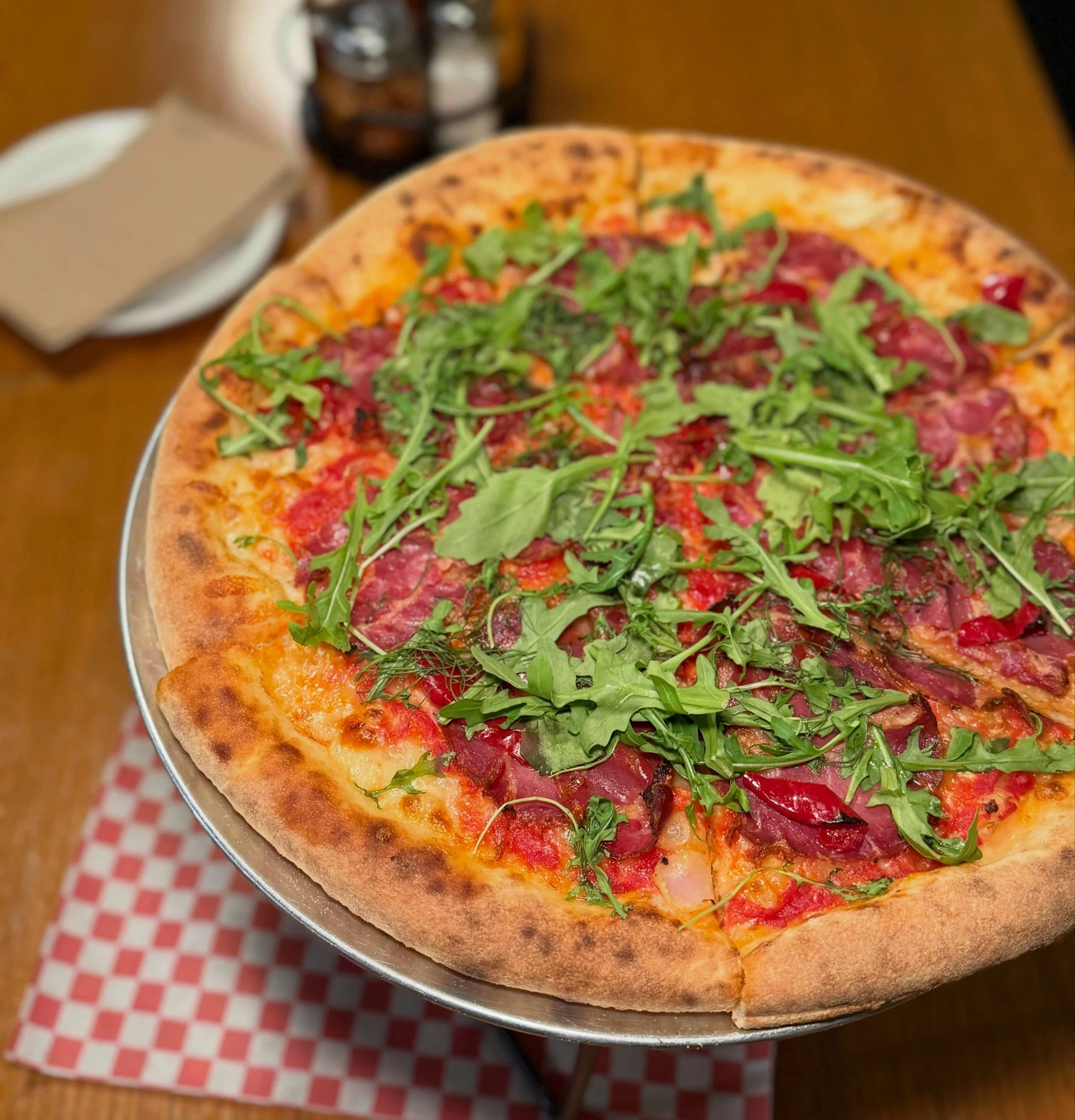 She&rsquo;s back, baby! Our fabulous Capicola pizza is a fan favorite, and highly requested special. You asked, and we listened. Come grab one for yourself and see what all the hype is about!

Red sauce, mozz/cheddar cheese blend, thin sliced capicol