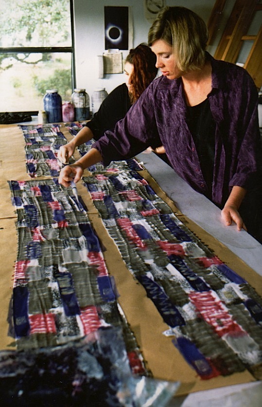 Production Doubles as Scarves and Wrapping Paper
