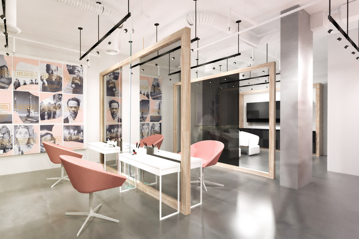   Zu Hair Salon&nbsp; Waterfront Building, Calgary 2014  Taking cues from Scandinavian design trends,&nbsp;this boutique hair salon highlights the base building architecture of the space with its minimalist design, simple fixtures&nbsp;and muted colo