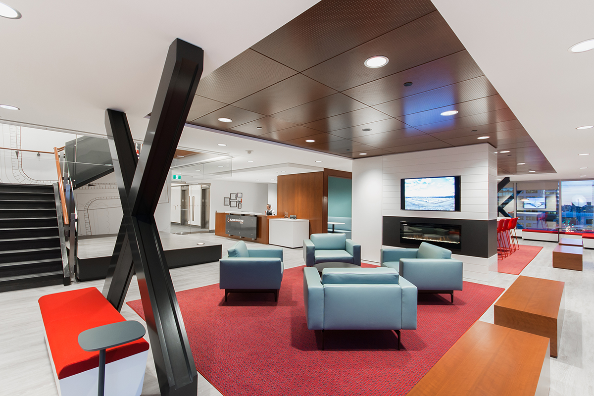  2017 MASI Award winner  Black Diamond relocated several company departments into a single block of contiguous space built around a collaborative reception area. This interior design strategy was implemented to strengthen communication and the compan